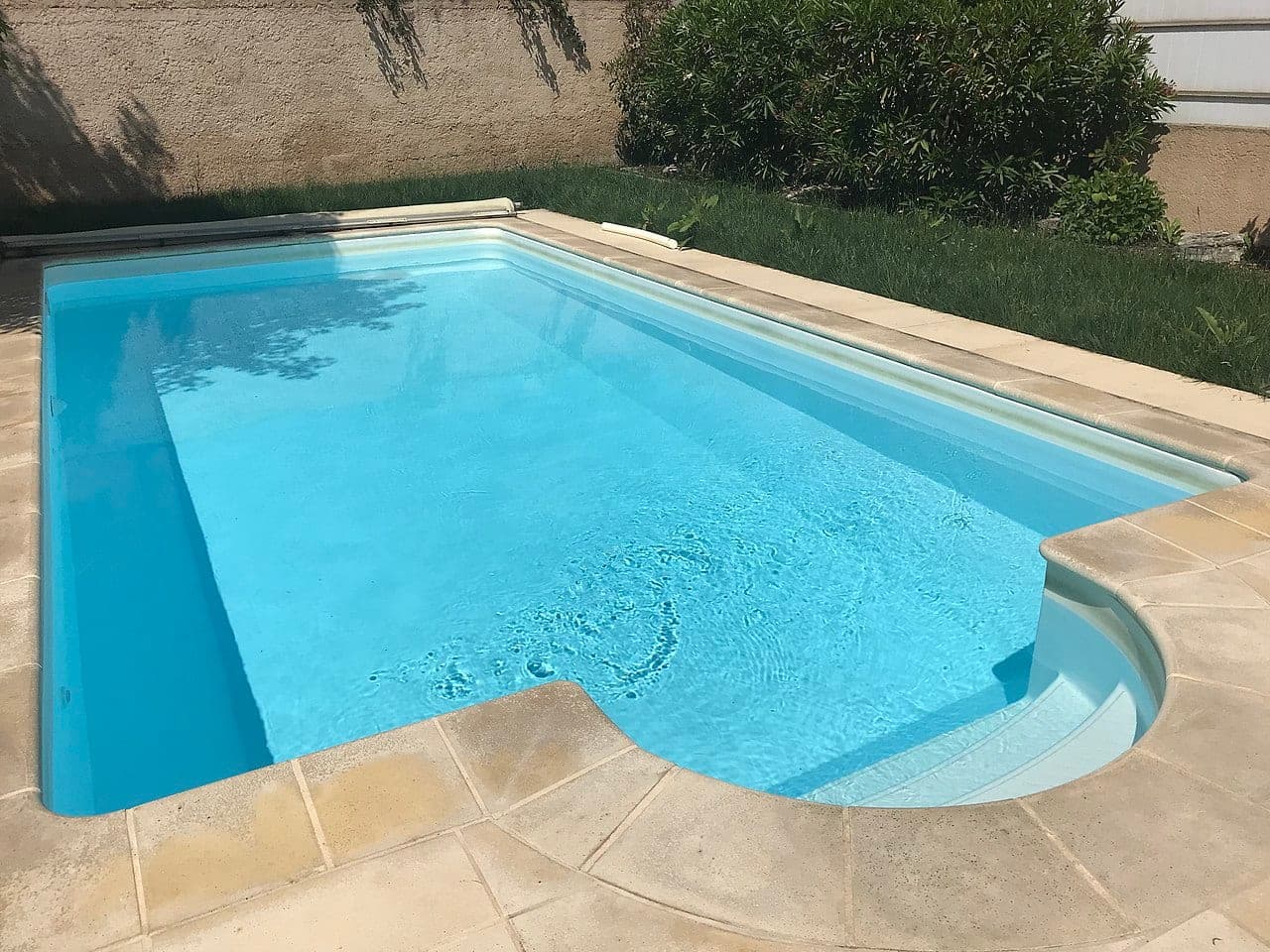 North-facing pool terrace